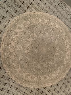 Vintage Crocheted table clothAnd coverings,Apron