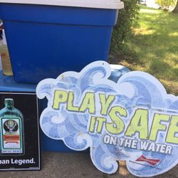 Large vintage bar Tin  sign Only $40 firm