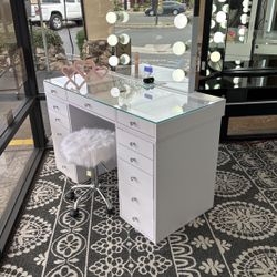 Beautiful Vanity, Bluetooth, Speakers, Volume Control, Time And Date