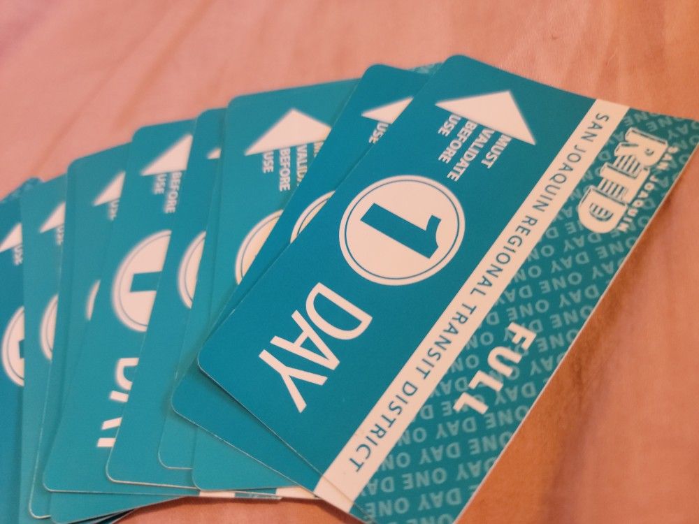 RTD 1 DAY BUS PASSES san Juaquin 