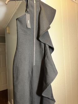 Black formal bandage dress