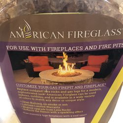 10 Lbs American Fire Glass 1/4” Champagne