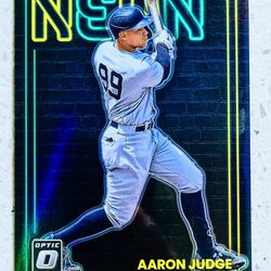Aaron Judge Neon 5 Mint Gradable Condition  Arron Judge Greatest Hits Card