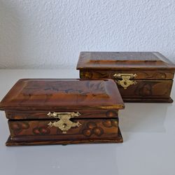 Vintage Jewelry Boxes set if Two
