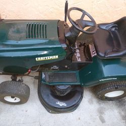 Price is FIRM: CRAFTSMAN RIDER MOWER TRACTOR. NOT RUNNING WILL NEED TLC