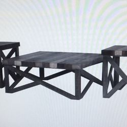Three piece occasional table set