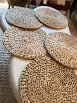 Rustic Placemats And Napkin Holder - Sits 5