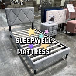 Twin size bed frame only