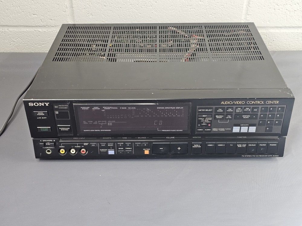 Sony STR-AV850 Audio Video Control Center AM FM Stereo Receiver Phono Input