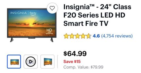 Insignia TV 24” Class F20 Series  -Smart Fire 