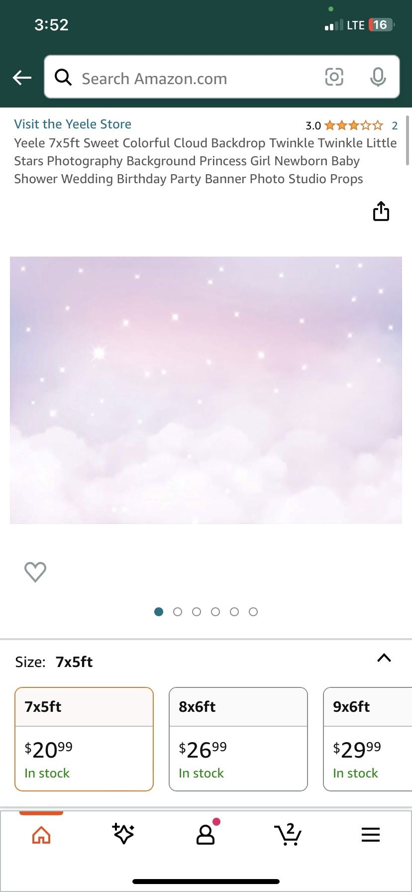 Pink Cloud Twinkle Backdrop Pink For Girls Birthday or Winter Baby shower 