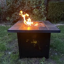 🔥🎄 HOLIDAY DEAL! GAS FIRE PIT – WORKS PERFECT – MUST GO TODAY! 🎄🔥