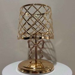 Bath & Body Works Gold Tone Bow Lamp 3-Wick Candle Holder (A Couple Available)