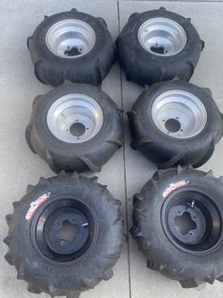 Quad Paddle Tires And Rim