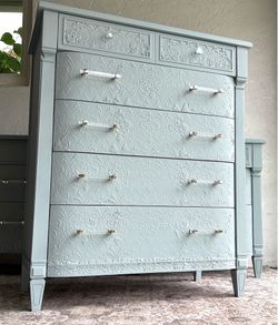 stunning solid wood refinished vintage dresser