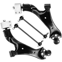Front Lower Control Arms w/Ball Joints Sway Bar Links Replacement for 2010-2017 Chevrolet Equinox, GMC Terrain (4pc)