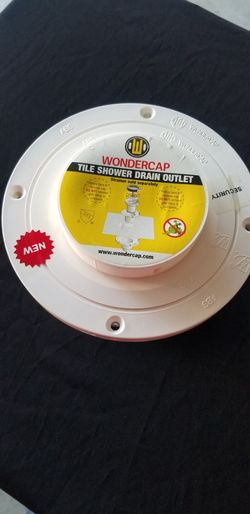 Wondercap 2" All-In-One Shower Drain Kit w/ Round Strainer