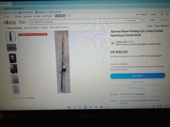Narrow River Fishing Co. Long Caster Spinning Combo Rod