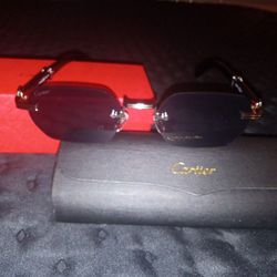 Carrier Authentic Sunglasses  Silver Hardware 
