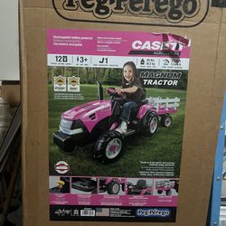 12 Volt Ride On Pink Tractor