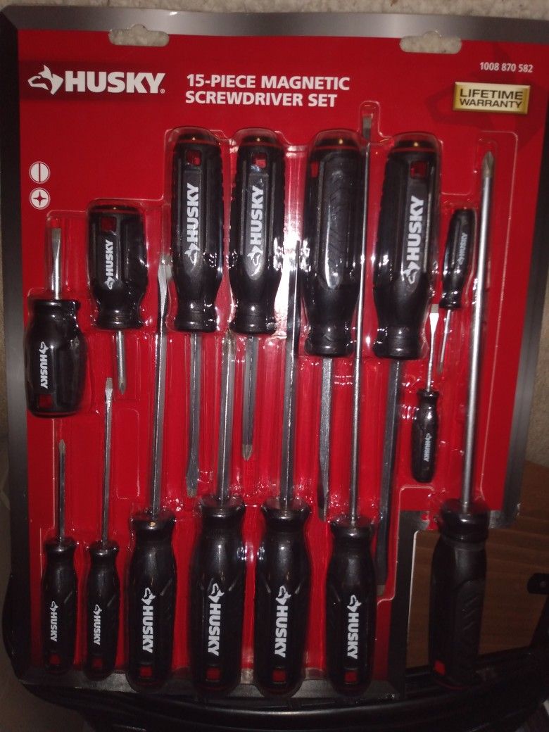 Husky 15 on sale piece screwdriver set