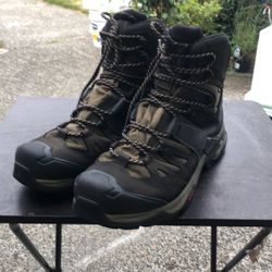 Salomon Quest 4d gtx Men’s Olive Black Hiking Gore-Tex Boots Size 11.5