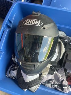 Size small Black SHOEI Men Motorcycle  Helmet