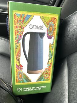 Carlos Santana Stoneware Pitcher