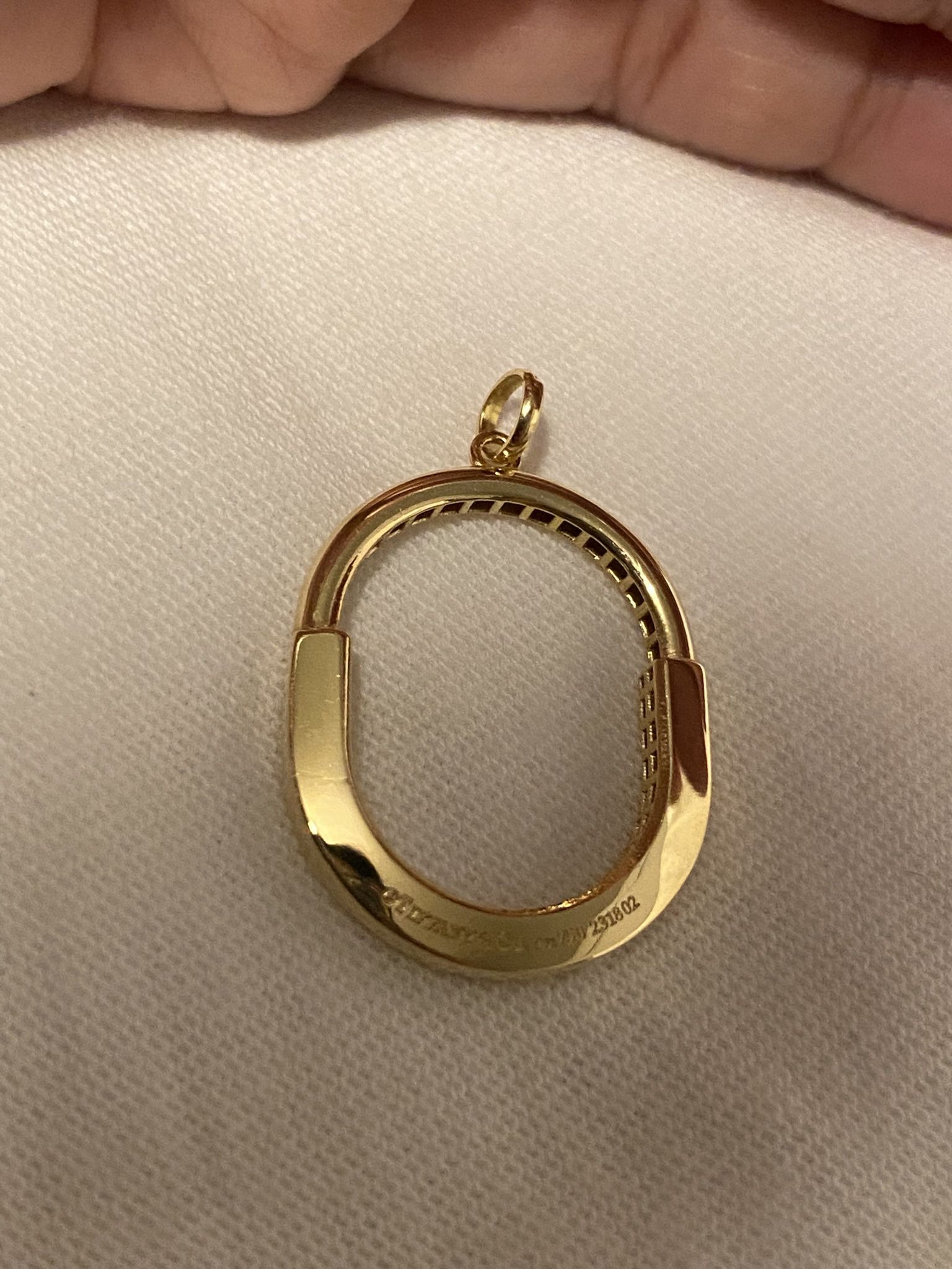 Tiffany & Co. Lock Style 18K Gold Pendant