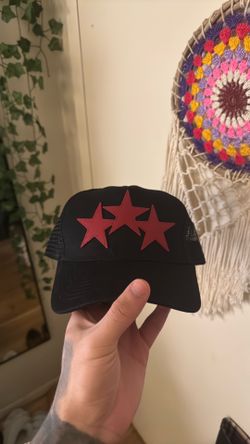Amiri 3 Star Red/black Trucker Hat