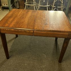 Antique Dining Table With Leaf 