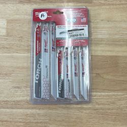 Milwaukee SAWZALL Metal Cutting Bi-Metal Reciprocating Saw Blade Set (16-Piece) with 2 Carbide Blades