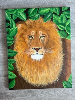 Hand-painted canvas art