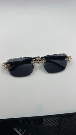 Chrome heart glasses