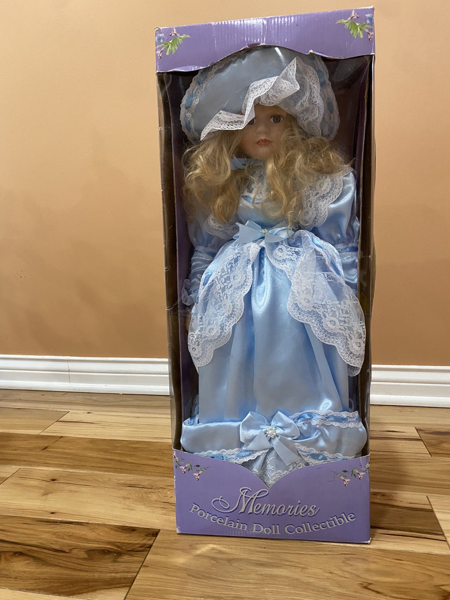 Hand painted porcelain doll