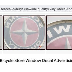 Huge 47" Vintage Schwinn Quality Vinyl Decal