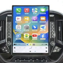 15.6 Inch Larger Screen Car Radio for Chevrolet Silverado/GMC Sierra 2014-2018 Android Head Unit Wirless Carplay Android Radio GPS Navigation Multimed