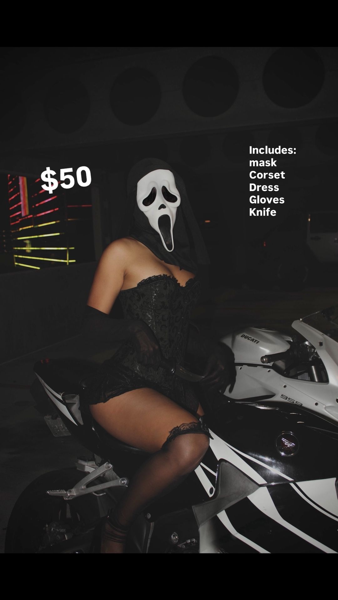 Ghost Face Halloween Costume