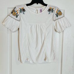Alya Embroidered Blouse,  X-small