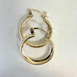 14K Gold Hoop Earrings