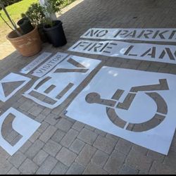 Parking Lot Striping Stencils