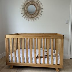 Storkcraft Beckett 3-in-1 Convertible Baby Crib, Natural.    