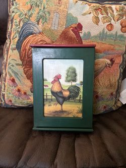 Rooster Folk Art Framed Print