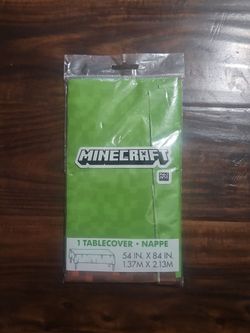 Minecraft Party Table Cover 54x84 In