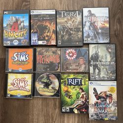 PC Computer Video Games And Controllers