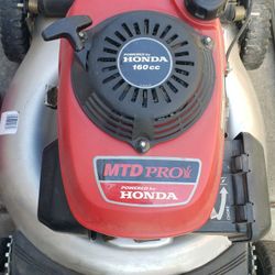Honda 160 cc lawn mower & GrassHog 