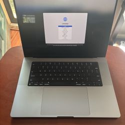 2021 MACBOOK PRO 16 INCH 32GB M1 PRO 1TB SSD BATTERY COUNT FOR MUSIC & VIDEO EDITING 60 COUNT 