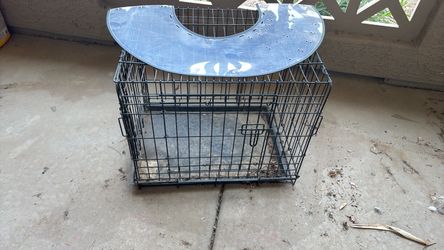 Free small dog kennel and large dog cone