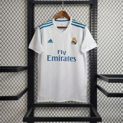 17-18 REAL MADRID HOME WHITE RETRO JERSEY