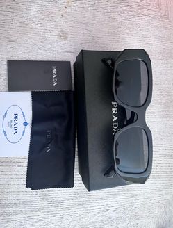 Prada Black Square Sunglasses with Case